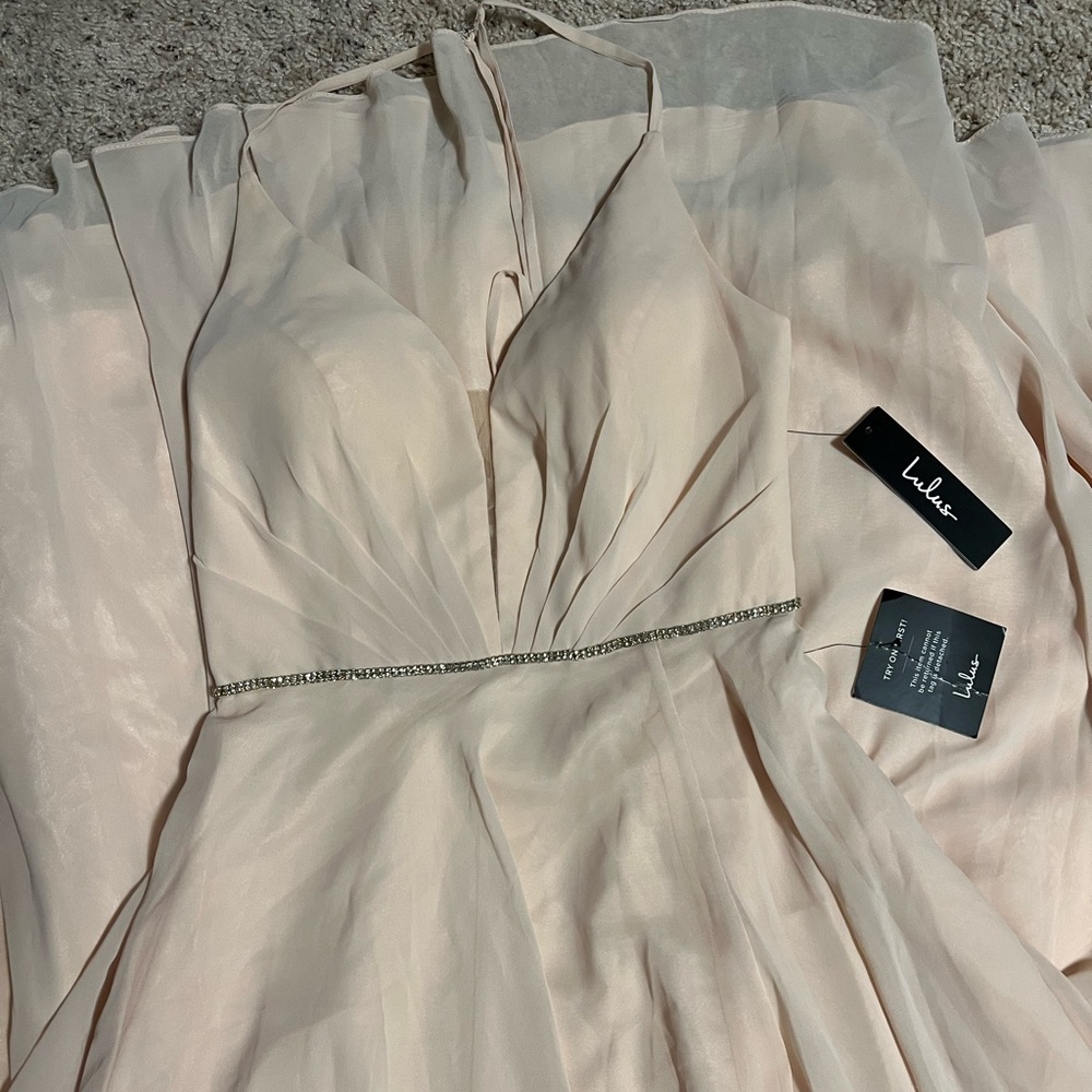 Lulus Formal Dress with Rhinestone Waist